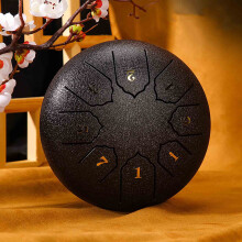 Tambour à languette en acier Buddha Stones Mini, kit de tambour de guérison sonore de 7,6 cm, mini tambour handpan, tambour anti-stress à 6 notes,