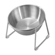 Cat Bowl Decor with Holder Stand Elevated Pet Feeder for Kitten Outdoor Dogs Round Single Bowl