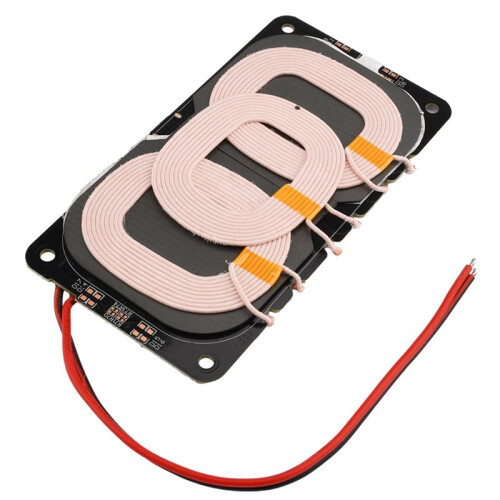 2X 20W Type-C for  Wireless Charger Transmitter Module Circuit Board with 3 Coil 5V 9V 12V