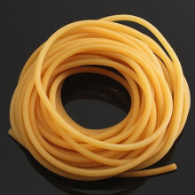 Soumake1/2/5/10 meter gult mjukt gummiband kirurgiskt elastiskt repband 1,7 x 4,5 mm praktiskt
