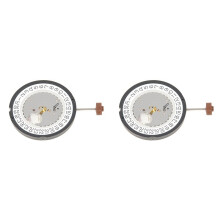 2X 515 Movement Replacement Quartz Watch Movement Chronograph Watch Parts for Ronda 515 Movement(Crown At 3)