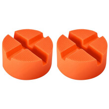 2X Universal Rubber Floor Jack Pad Adapter, 3.94 X 3.94 X 1.9 in, Frame Rail Protector for Various Cars