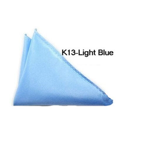 10 PCS Men Satin Solid Plain Wedding Party Hanky Pocket Square Handkerchief