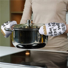 Sublimation Blank Oven Mitts Set Gloves and Sublimation Blank Pot Pad for DIY Kitchen Dining Room Accessories 12Pcs