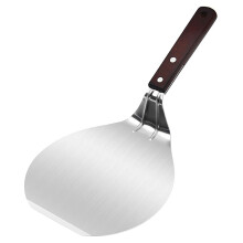 40% off! 6" Pizza Spatula, 430 Stainless Steel + Beech Wood Handle – Compatible with All Ovens