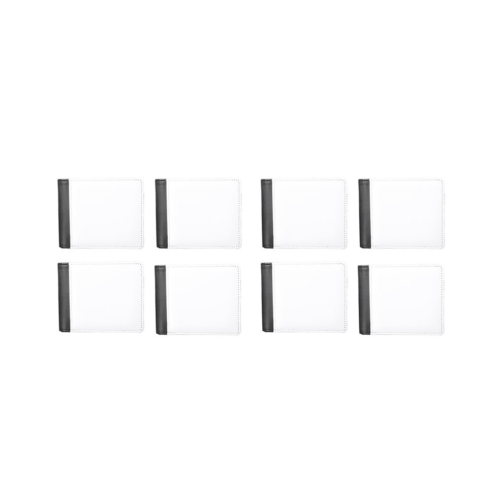 8Pcs Sublimation Wallet Blank For Men Pu Heat Transfer Diy Bank Card Holder Bifold Wallet For Back School Gifts 6031170347187