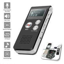 8/16/32GB Lecture Digital Voice Recorder Dictaphone Audio MP3 Sound Mini Spy Recorder Mic