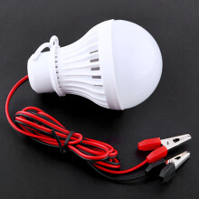 Lâmpadas LED portáteis de 12V 5W para camping, caça e emergências. Luz solar com clipe.
