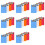 Prancheta de 4 Polegadas X 6 Polegadas, 32 Pçs Pequenas Pranchetas, Prancheta de Blocos de Notas de Prancheta, Prancheta de Plástico de Bolso de 1