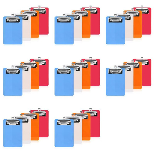 Prancheta de 4 Polegadas X 6 Polegadas, 32 Pçs Pequenas Pranchetas, Prancheta de Blocos de Notas de Prancheta, Prancheta de Plástico de Bolso de