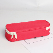 Estojo de lápis em lona - Organizador com zíper de grande capacidade, lavável, para escritório ou viagens - 22 cm x 10 cm x 5,5 cm.