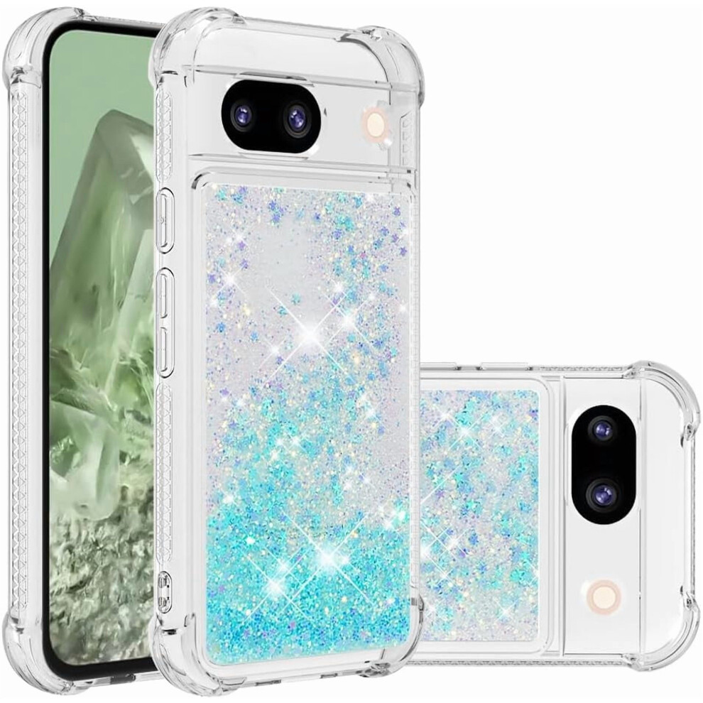 Glitter Quicksand Case For Google Pixel 9A Â Shockproof Silicone Bumper, Bling Sparkly Liquid Flow Design, Compatible With Google Pixel 9A 9028731944807