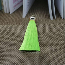 2 phíosa 8cm, Maisiúchán Tassel, Ceardaíocht, Déanamh Seodra, Gabhálas DIY, Crochta, Cuirtín, Tassel-18# glas torthaí-2 phíosa
