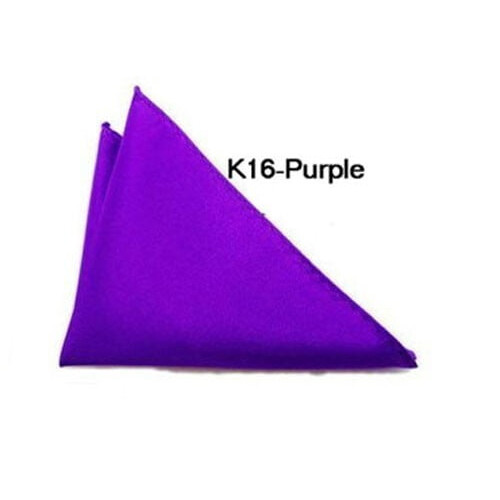 10 PCS Men Satin Solid Plain Wedding Party Hanky Pocket Square Handkerchief
