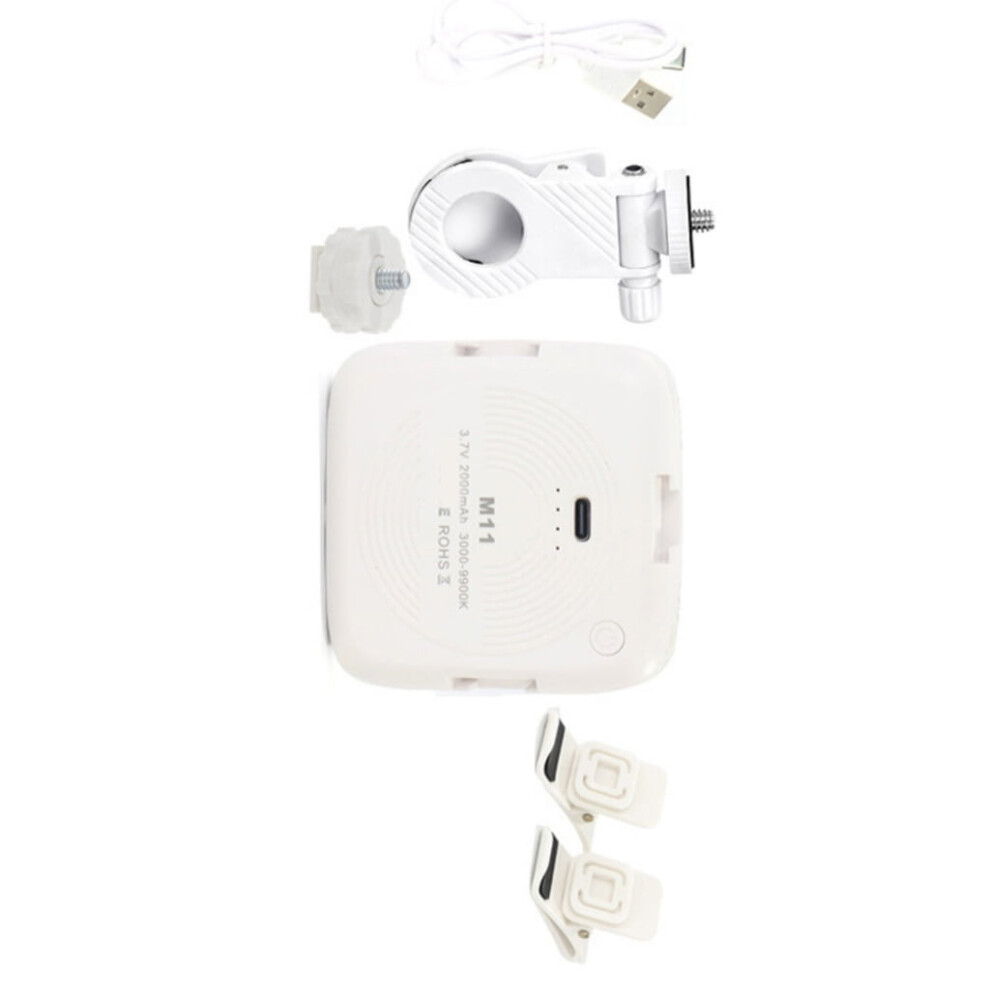 Portable Phone 3000-9900K Selfie Adjustable 3 Mode 2000Mah 360 Degree Rotating Clip On Fill For Video Light 9479868951228