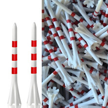 Avanserte 5-polede golftees i plast, 120-pakning, 8,6 cm, reduserer friksjon og sidespinn for lengre avstand – kompatibel med standard drivere