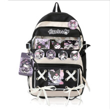 Kuromi Kawaii Rucksack, Polyester, 44 x 15,5 x 30 cm
