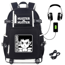 Anime Hunter x Hunter Gon Freecss laptoprugzak met USB-oplaadpoort en hoofdtelefoonaansluiting