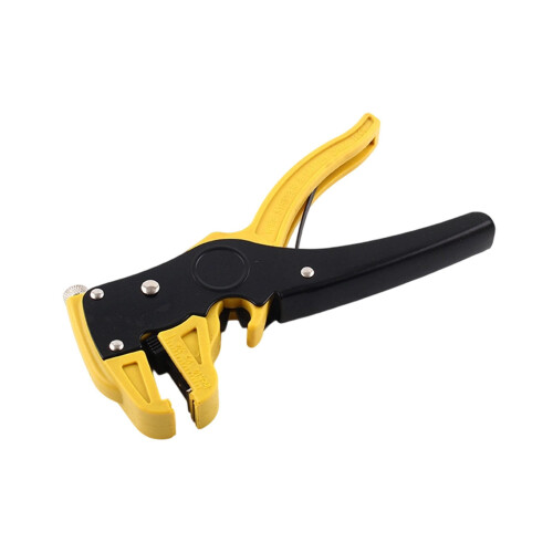 Auto Wire Stripper & Cutter, Self-Adjusting, 0.2–6.0mm, S55C Blade, for Electrical/Telephone Lines, with Cutting Function