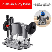 Adjustable Trimming Machine with Plunge Router Base,Double Handle,Heavy-Duty Milling Power Tool for Precision Woodworkin