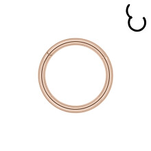 20G Clicker Nose Piercing Septum Ring Basic Rose Gold Conch Helix Cartilage Piercing Earring