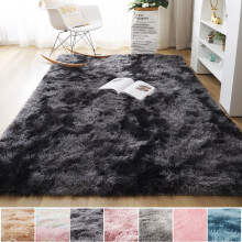 Fluffy Area Rugs Soft Shaggy Carpet Indoor Home Decor Round Floor Mat, 157" x 236"
