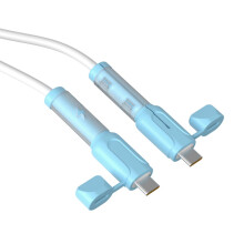 phíosa Cosantóir Cábla Muirir USB C Cás Cosanta Deireadh Corda Muirir Tromshaothair