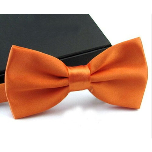 10 PCS Men's Tuxedo Satin Plain Solid Color Adjustable Wedding Bowties Bow Ties