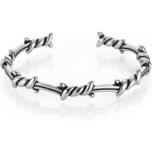 Herre vintage gotisk punk rustfrit stål tornemanchet armbånd smykker gaver
