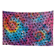 Rainbow Tie-Dye Bohemian Wall Tapestry – 36"x24", Compact Home Decor Hanging Tapestry