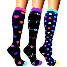 Breathable Women's Crew Socks, Running & Compression Socks – Purple