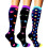 Breathable Women's Crew Socks, Running & Compression Socks – Purple 1