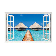 43.5x70cmLe diagramme de produit est le diagramme principal Simulation Dcalque Fentre -  Paysage Mural 3D Dcalque Paysage Poster Dcorations Salon