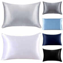 1 Pcs Artificial Silk Pillowcase Beide Seiten Kissenbezug Queen Size for Zip