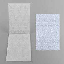 Carpeta de relieve 3D para hacer tarjetas y álbumes de recortes – Plástico resistente, fácil de usar, imprescindible para manualidades.