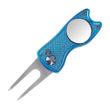 2 Bleu Outil de Rparation de Divot de Golf Fourchette de Golf 2 Pices Golf Divot Tool pour Accessoires de d'entranement de Golfeur + 2Pcs Bouton