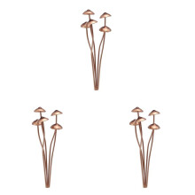 3X Mushroom Metal Decorative Garden Stakes Perfect for Outdoor Spring Decor and Adding to Your Metal Flowers