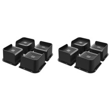 SänghöJare 3 Tums Tunga, 4,8X4,8 i Vidöppna MöBelförhöJare 8-Pack,Sänglyftar för Soffa,Sängstomme,Bord