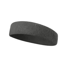Wide Sweat Headbands for Women – Thick, Cute Hair Wraps, Bandana Style, Dark Gray, One Size, Compatible with All Hair Types