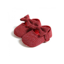 Infant Baby Girls Cozy Fleece Booties Soft Bottom Warm Cartoon Socks Newborn Crib Shoes