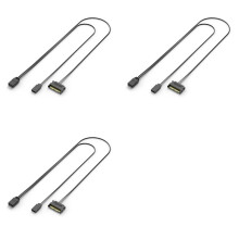 3X Controller ARGB per Computer PC Case RESET Controllo A ARGB Reset Cavo di Alimentazione PC 5V 3Pin Controller di Illuminazione Nero
