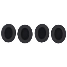 4X Cuscinetti Auricolari 95x80mm per Cuffie, Cuscinetti di Ricambio In Morbida Spugna di Pelle e Schiuma