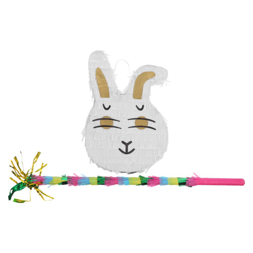 Bunny Piñata with Stick Easter Spring Party Decor