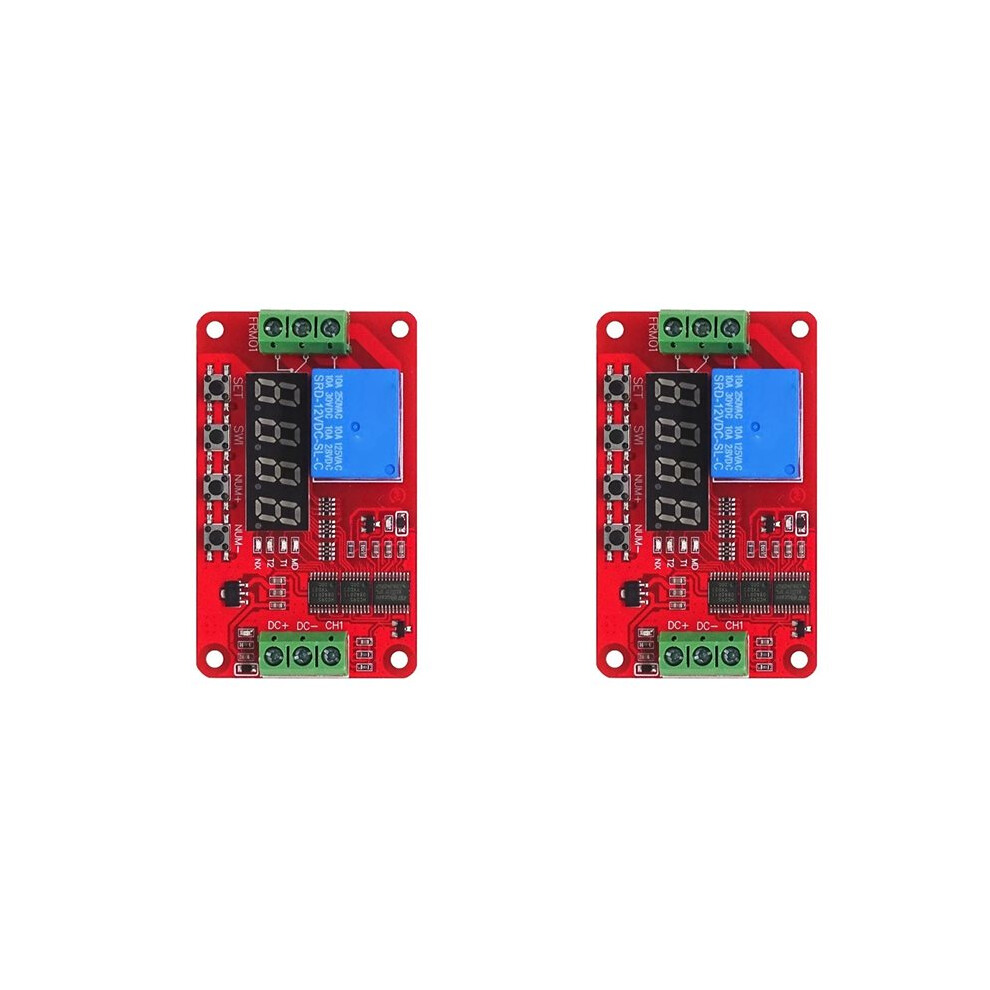 2X 12V 1 Channel Relay Module Frm01 Multifunction Relay Loop Delay Timer Self-Locking Timing Board 6032923540855