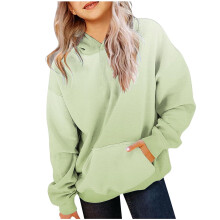 Gradient Hoodie for Girls & Toddlers, Oversized Pullover with Pocket, Long Sleeve, Fall Outfit – Green, Size 7-8 Years, Compatible with Kids’