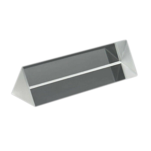 20*20*90MM οπτικό γυαλί τριπλό τριγωνικό πρίσμα φυσικής διδασκαλίας φάσματος φωτός