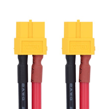 CY XT60 Buchse auf Buchse 12AWG Verlängerungskabelstecker für RC-Akkus, tragbare Powerstations und Solarpanels