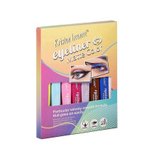 8 Color Liquid Eyeliner Pen Set Waterproof Long Lasting Matte Colored Eye Liner Cosmetic Quick Dry White Green Liner Makeup Kit