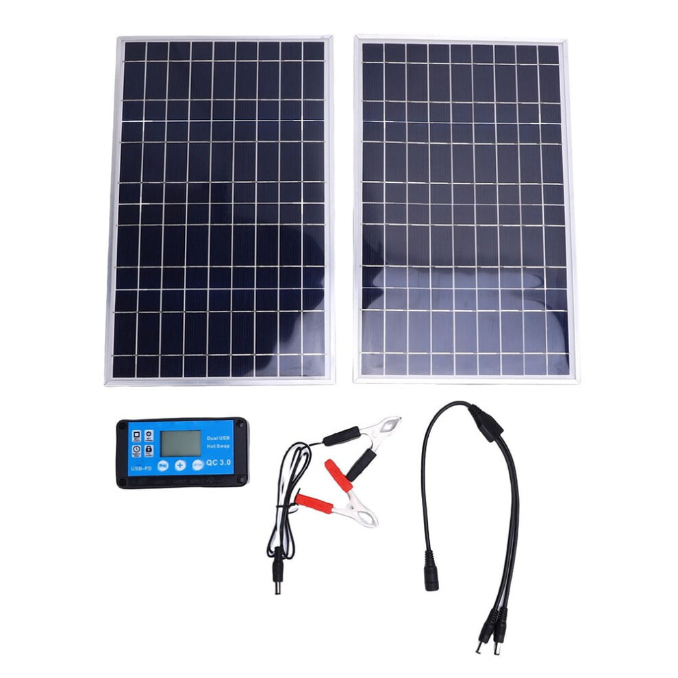 200W Solar Panel 12V Trickle Charger Battery Charger Maintainer Boat Car Rv 9028731041490
