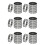 36 Pack 4 Polegadas Double Rolled English Muffin Rings, Aço Inoxidável Crumpet Rings, Tart Rings, Round 1